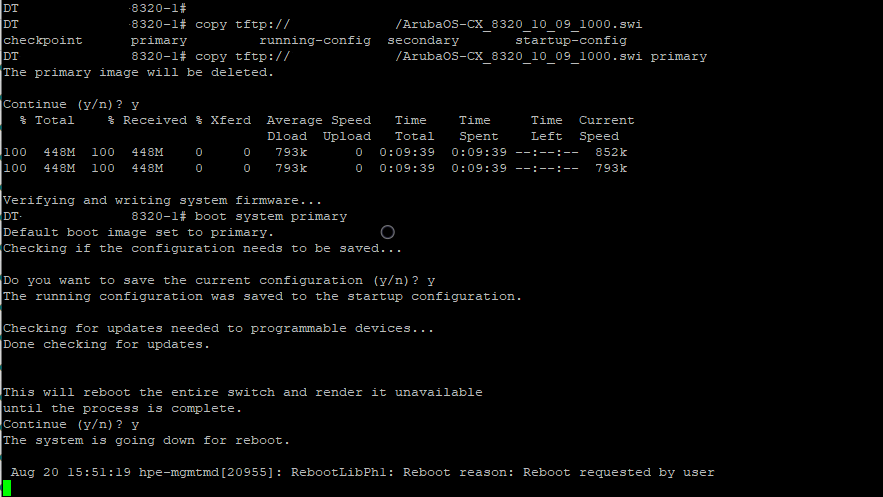 Central Switch CLI